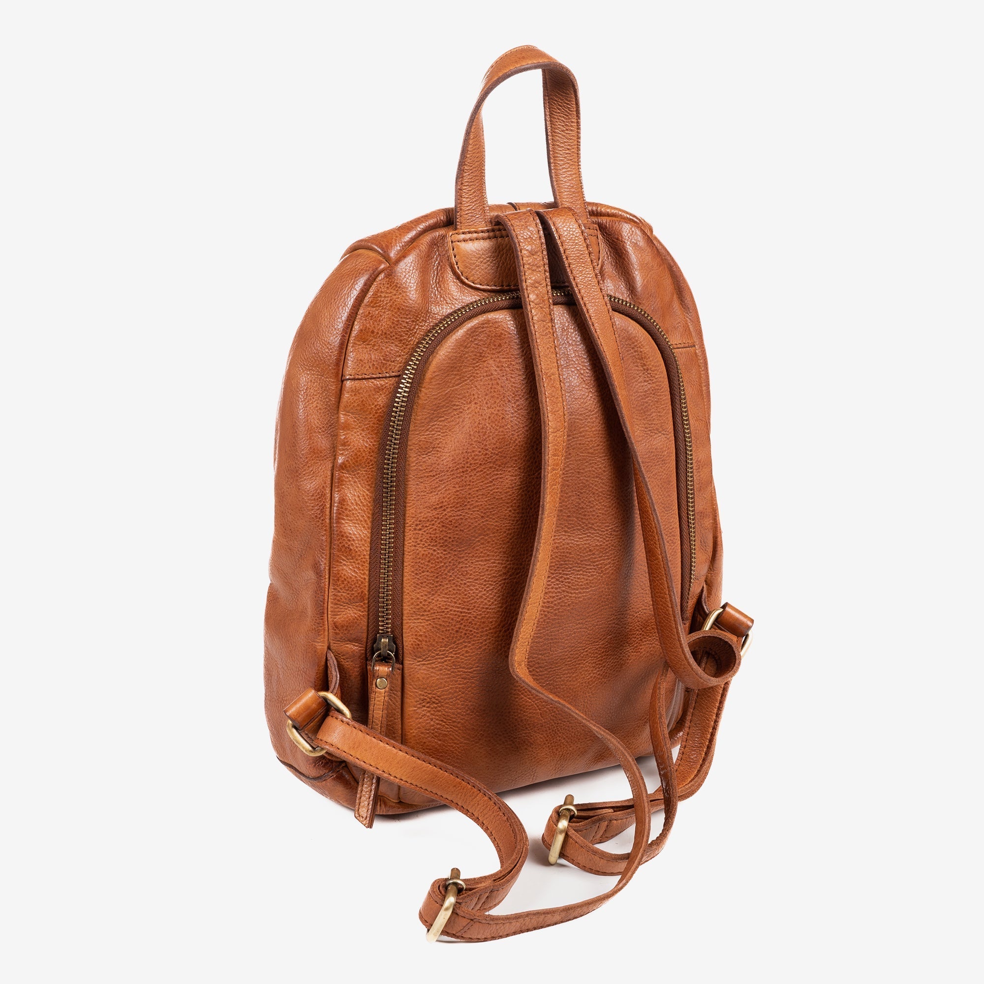 MOCHILA PIEL LAVADA PARA MUJER, 24x31x09 CM - Matties Bags