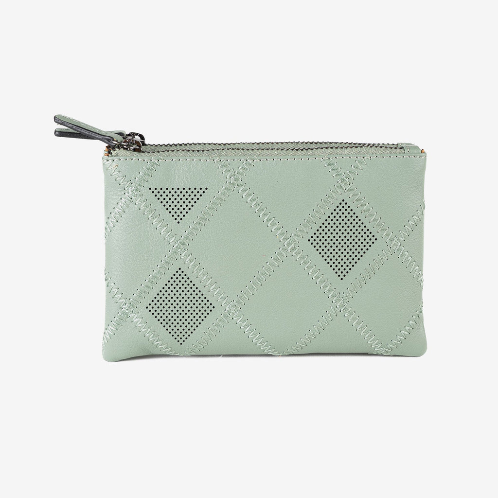 Monedero de piel para mujer, Serie laser leather. 16x10 cm - Matties Bags