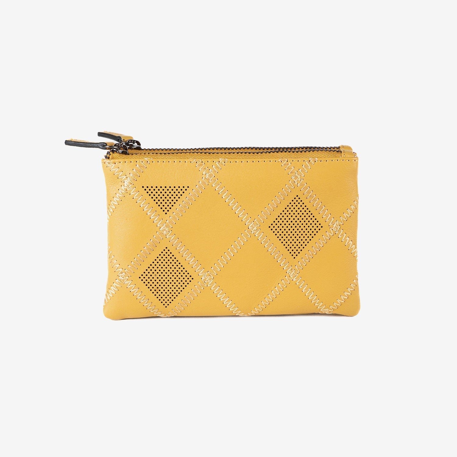 Monedero de piel para mujer, Serie laser leather. 16x10 cm - Matties Bags
