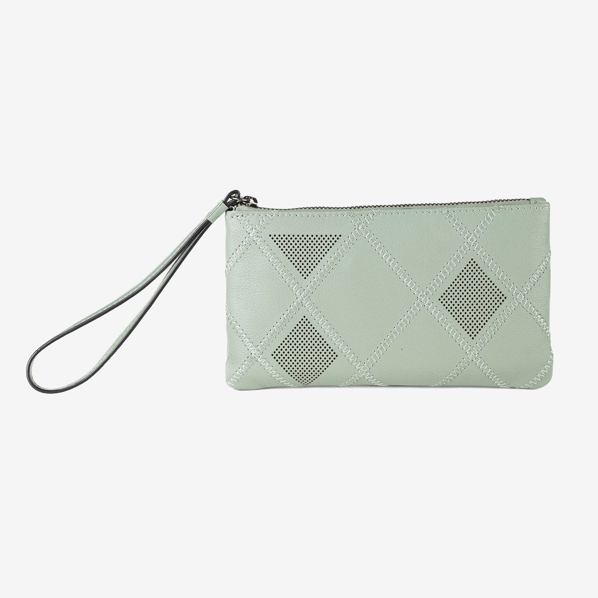 Monedero de piel para mujer, Serie laser leather. 19.5x10.5 cm - Matties Bags