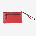 Monedero de piel para mujer, Serie line leather. 19.5x10.5 cm - Matties Bags