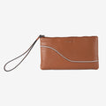 Monedero de piel para mujer, Serie line leather. 19.5x10.5 cm - Matties Bags