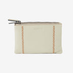 Monedero de piel para mujer, Serie stitch leather. 16x10 cm - Matties Bags