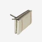 Monedero de piel para mujer, Serie stitch leather. 16x10 cm - Matties Bags