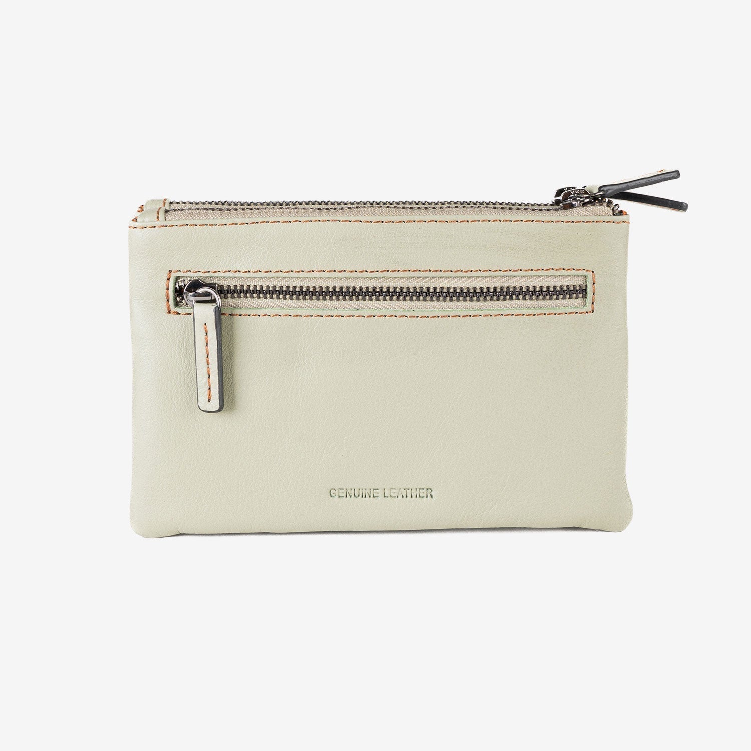 Monedero de piel para mujer, Serie stitch leather. 16x10 cm - Matties Bags