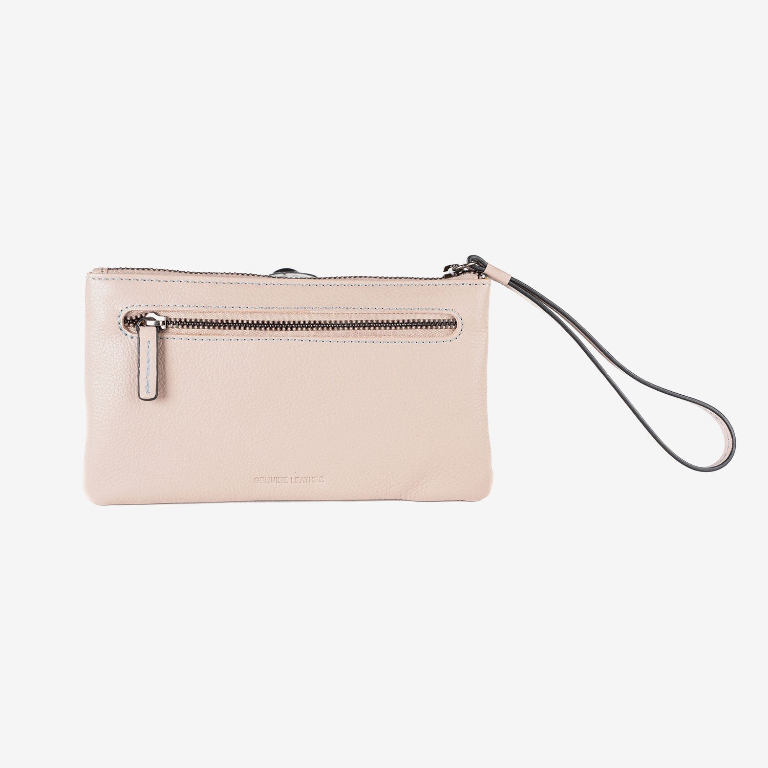 Monedero de piel para mujer, Serie stitch leather. 19.5x10.5 cm - Matties Bags