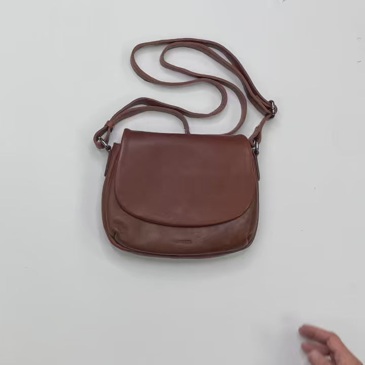 Bolsa de ombro Eva em pele natural