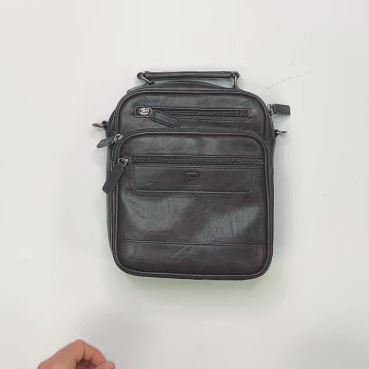 Bolsa de ombro para homem tamanho XL em napa