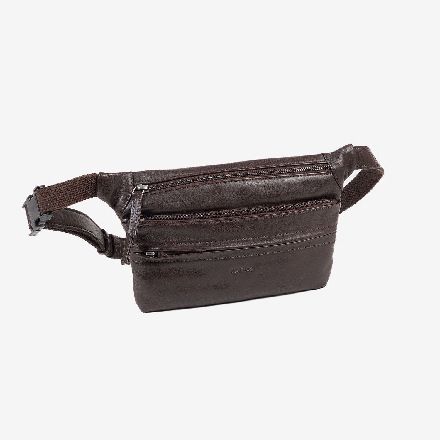 RIÑONERA PARA HOMBRE, COLECCIÓN COW SILKY/LEATHER. 28x15.5 cm - Matties Bags