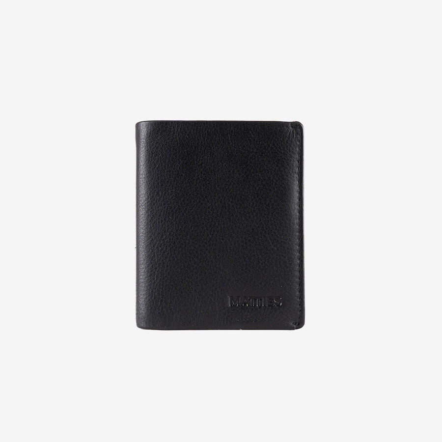 Porta-cartões para homem em pele, série Spongy/Leather. 8,5 x 10 cm