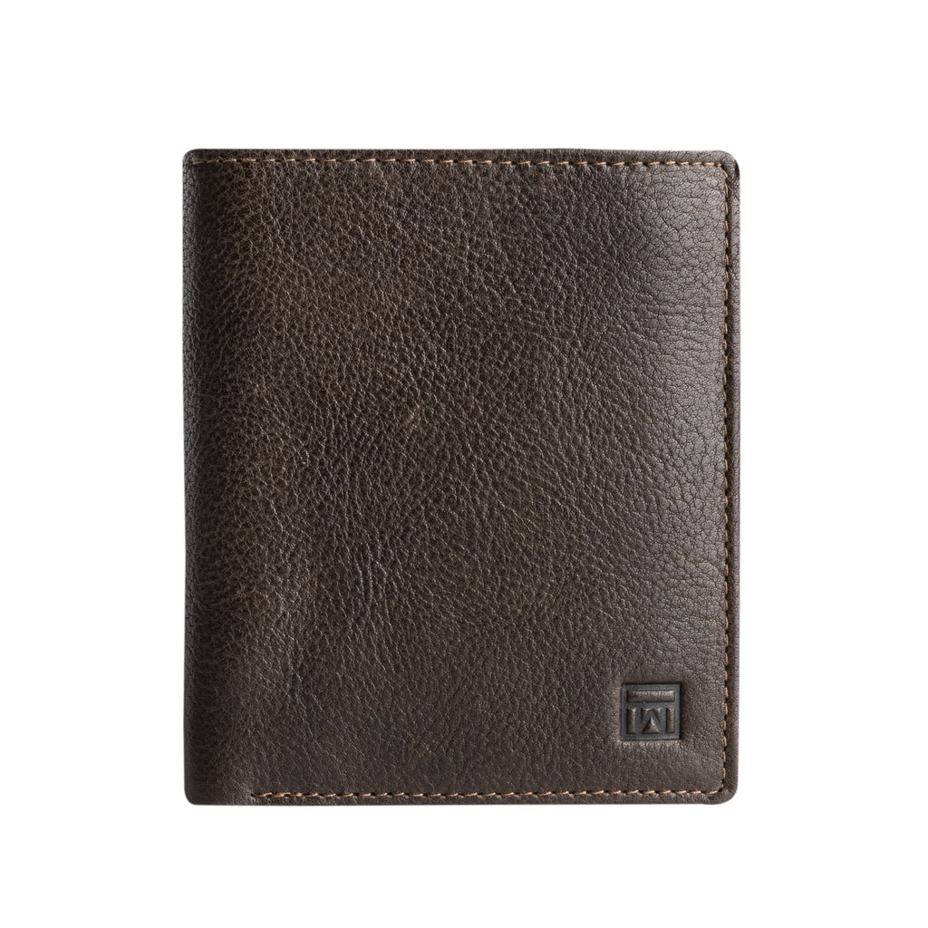 Billetero piel marrón, Colección Billeteros piel Wash. 9x11 cm - Matties Bags