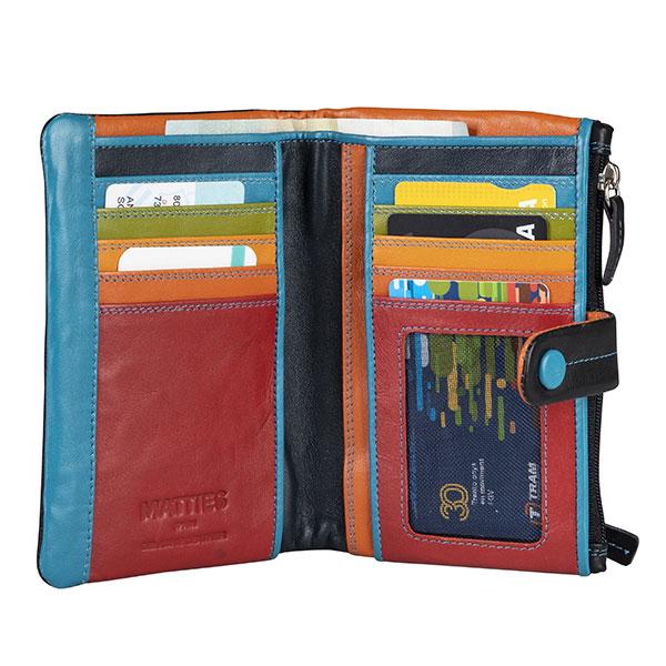 Billetero piel mujer, Colección Multicolour. 9,5x15 cm - Matties Bags