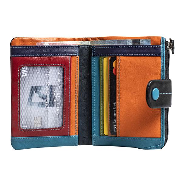 Billetero piel mujer, Colección Multicolour. 9x12 cm - Matties Bags
