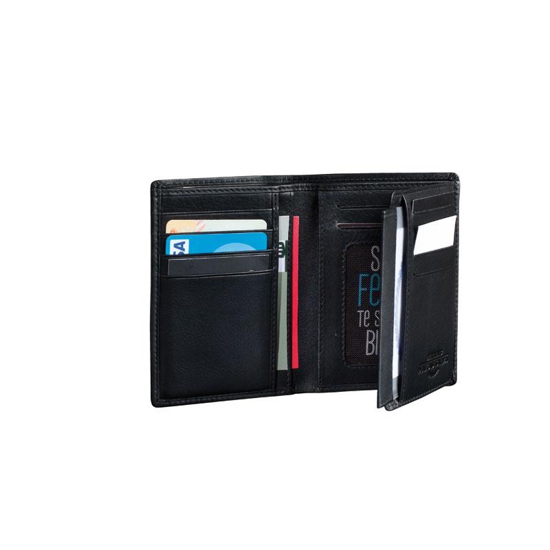 Billetero piel negro, Colección Exotic Leather - Matties Bags