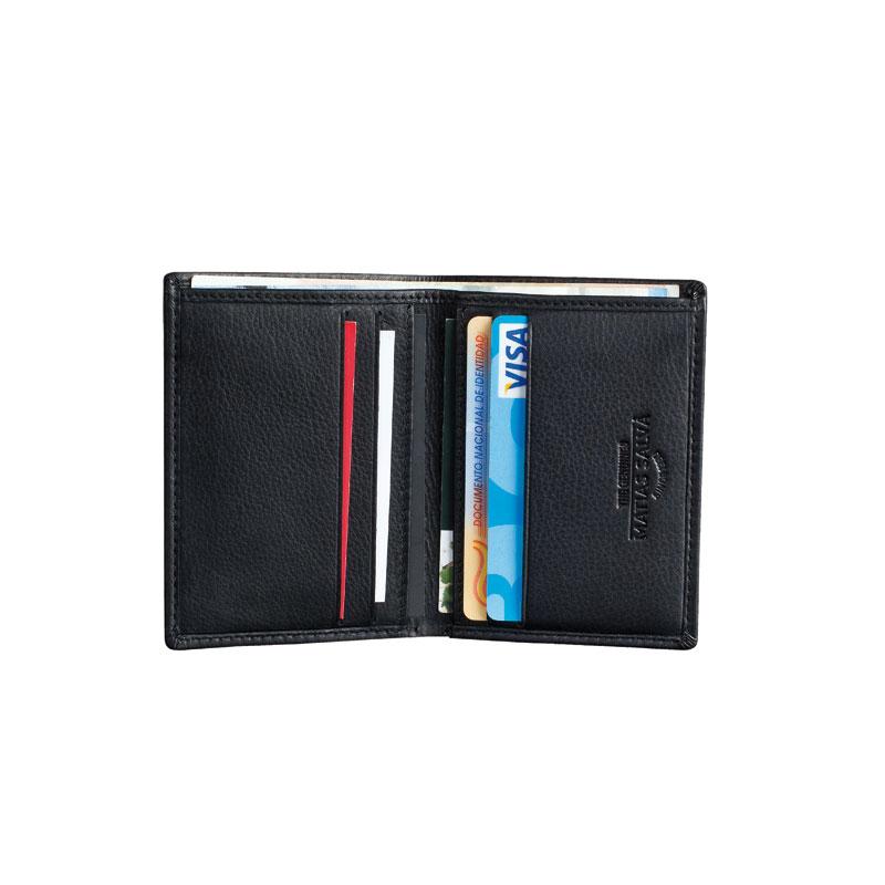 Billetero piel negro, Colección Exotic Leather - Matties Bags
