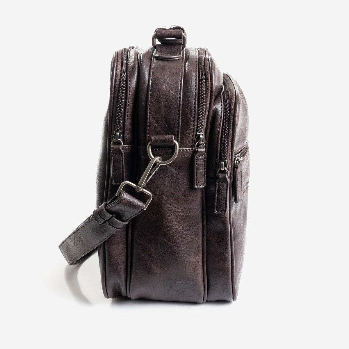 Bolso grande para hombre, color café, Colección nappa - Matties Bags