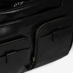 Maleta de piel negra, Colección Piel Casablanca. 41x33x17 cm - Matties Bags