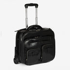 Maleta de piel negra, Colección Piel Casablanca. 41x33x17 cm - Matties Bags