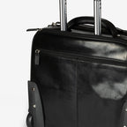 Maleta de piel negra, Colección Piel Casablanca. 41x33x17 cm - Matties Bags