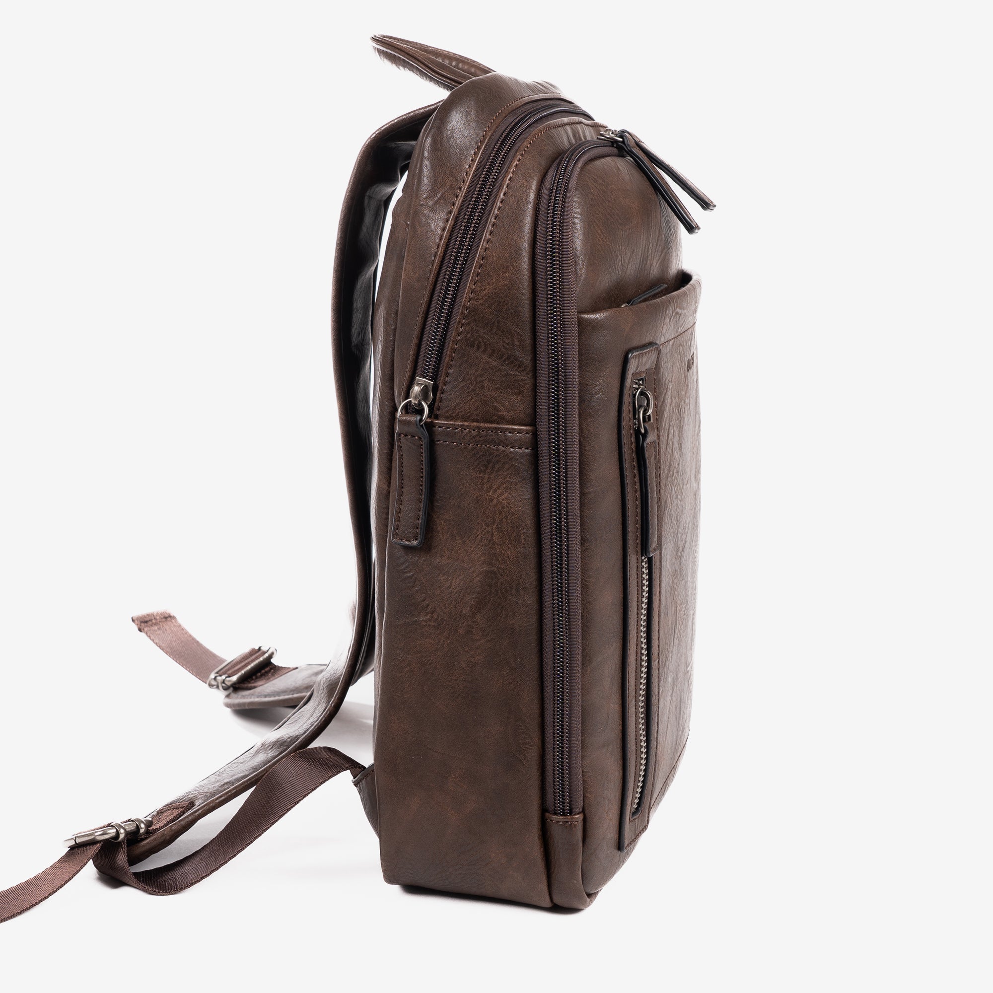 Mochila para hombre, color marrón, Colección verota. 27x36x09 cm - Matties Bags