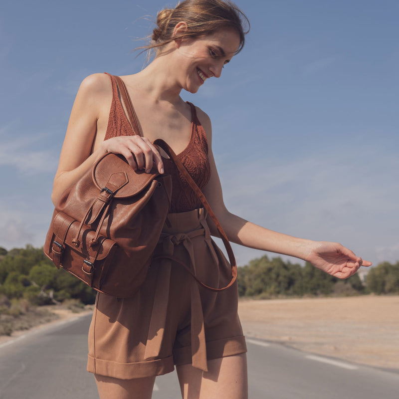 Mochila Terracota clásica - Matties Bags