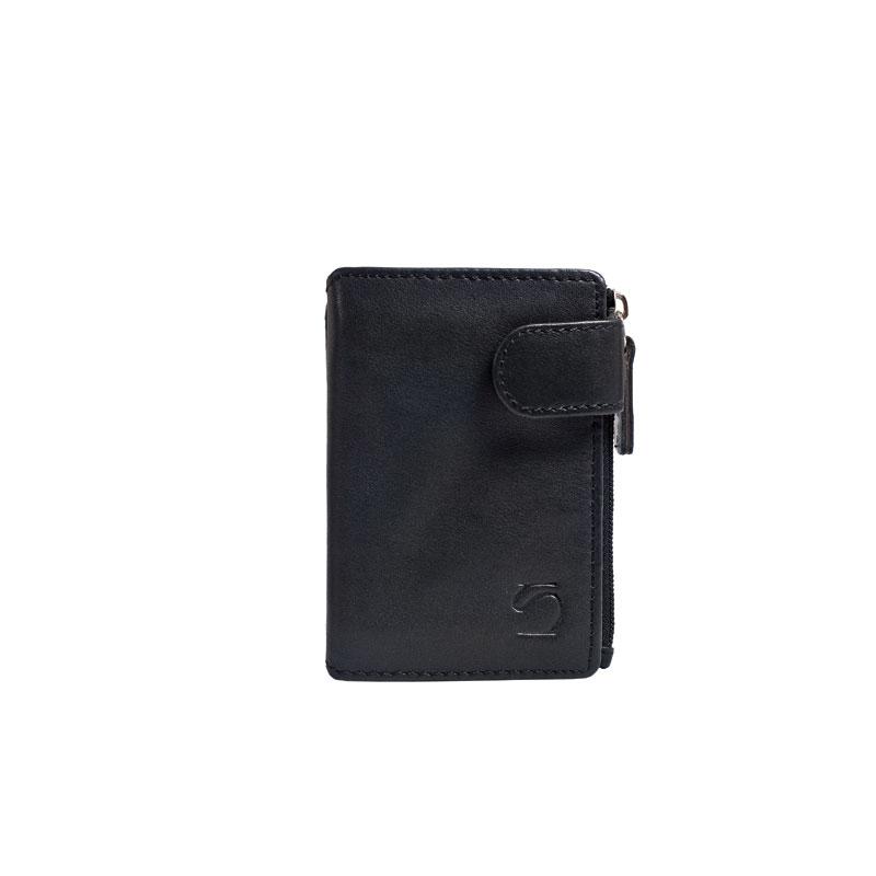 Monedero piel negro, Colección Exotic Leather - Matties Bags