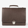 Portafolios de piel marrón, Colección Piel Wash. 40.5x32 cm - Matties Bags
