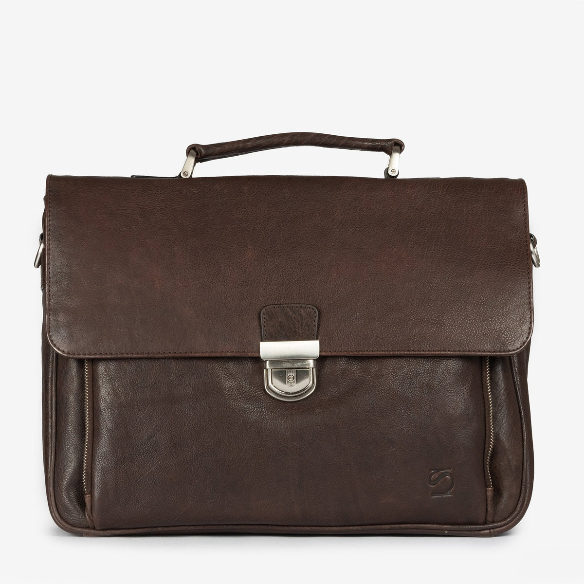 Portafolios de piel marrón, Colección Piel Wash. 40x31 cm - Matties Bags